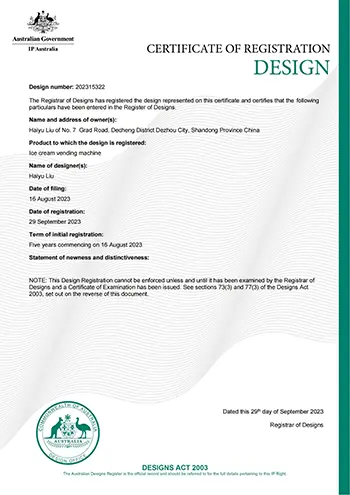 Australian_Design_Patent_Certificate