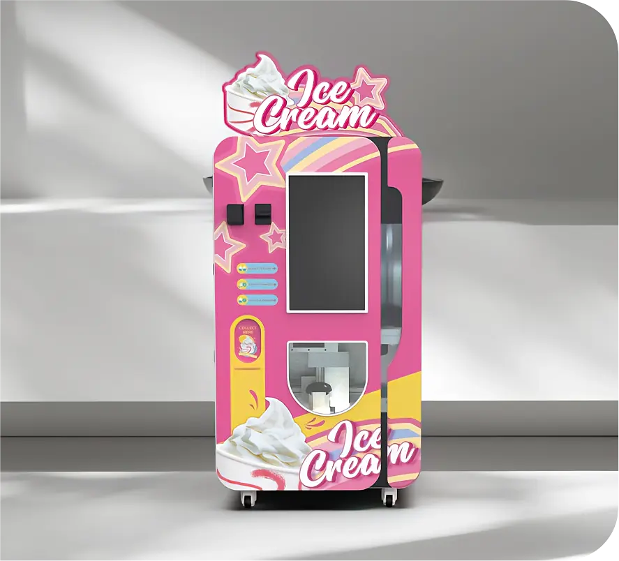 Distributore automatico B84 in funzione