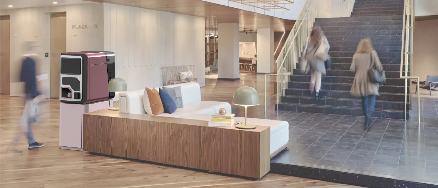 Desktop ice cream vending machines in office buildings