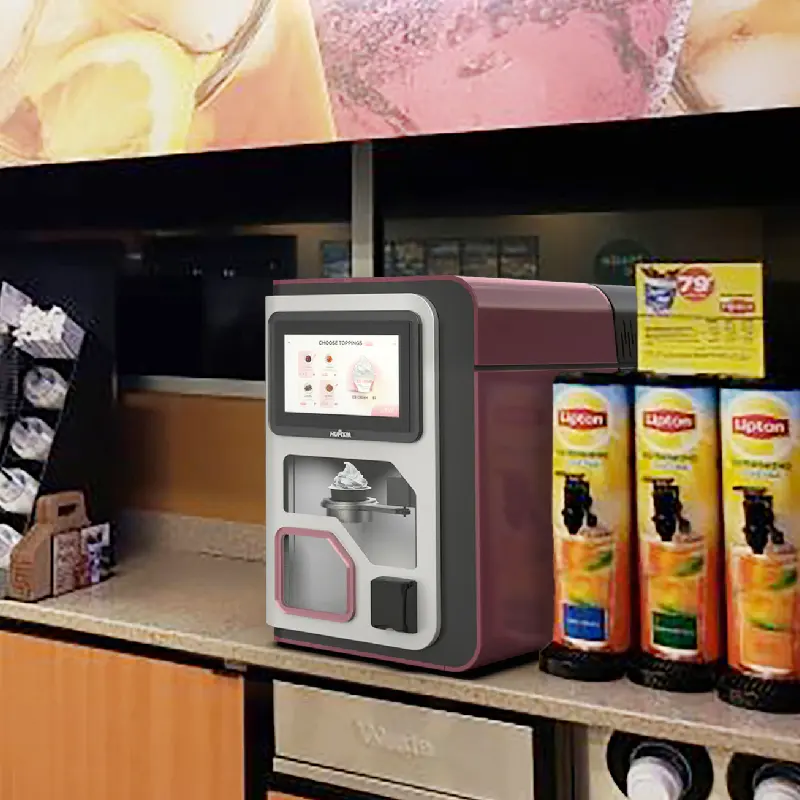 Power 7 Desktop Fully Automatic Ice Cream Vending Machine_1