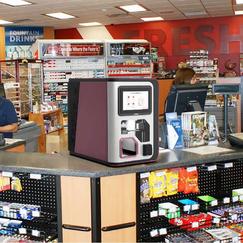 Power 7 Desktop Fully Automatic Ice Cream Vending Machine_2