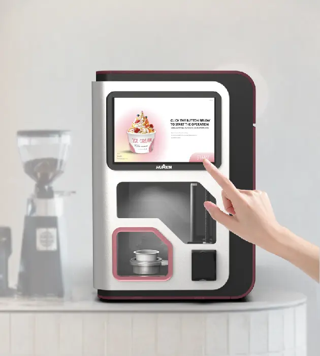 Power 7 Desktop Fully Automatic Ice Cream Vending Machine_1