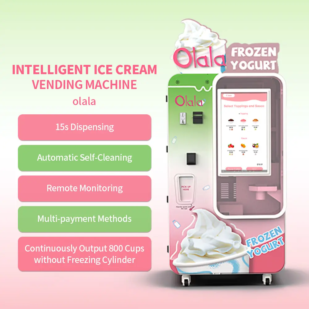 High Expansion Rate Ice Cream Automatic Selling Machine