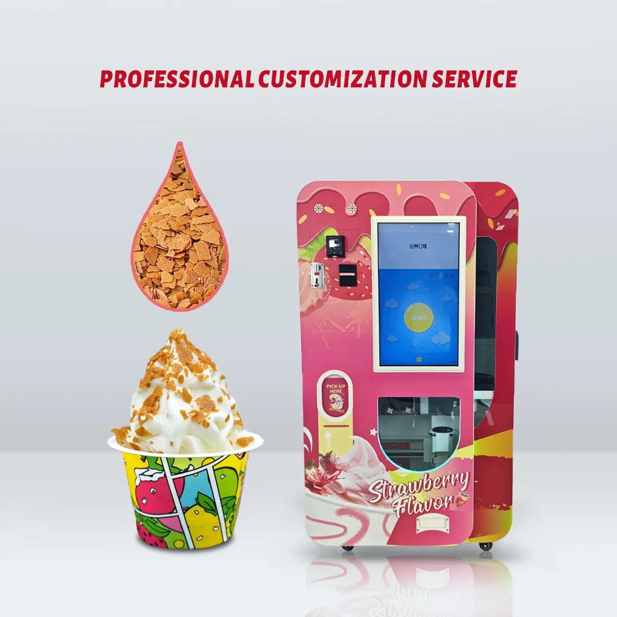 Intelligent Ice Cream Machine with Cloud Control | 32" Touch, Self-Cleaning​