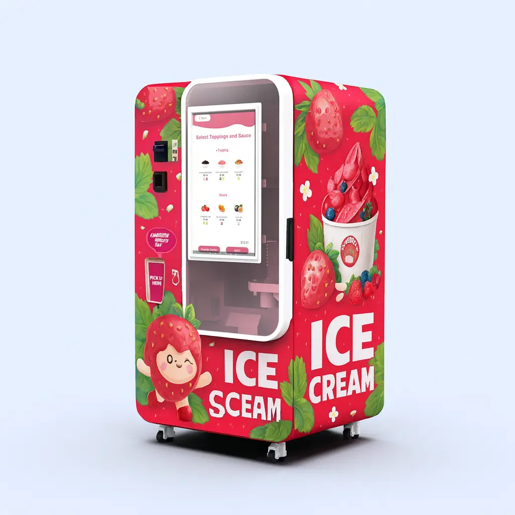 Front of ice cream machine