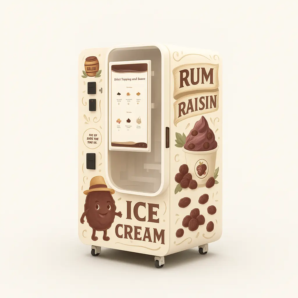 Ice-Cream Vending Machine: 15s Smart Serve, Remote & Energy-Saving
