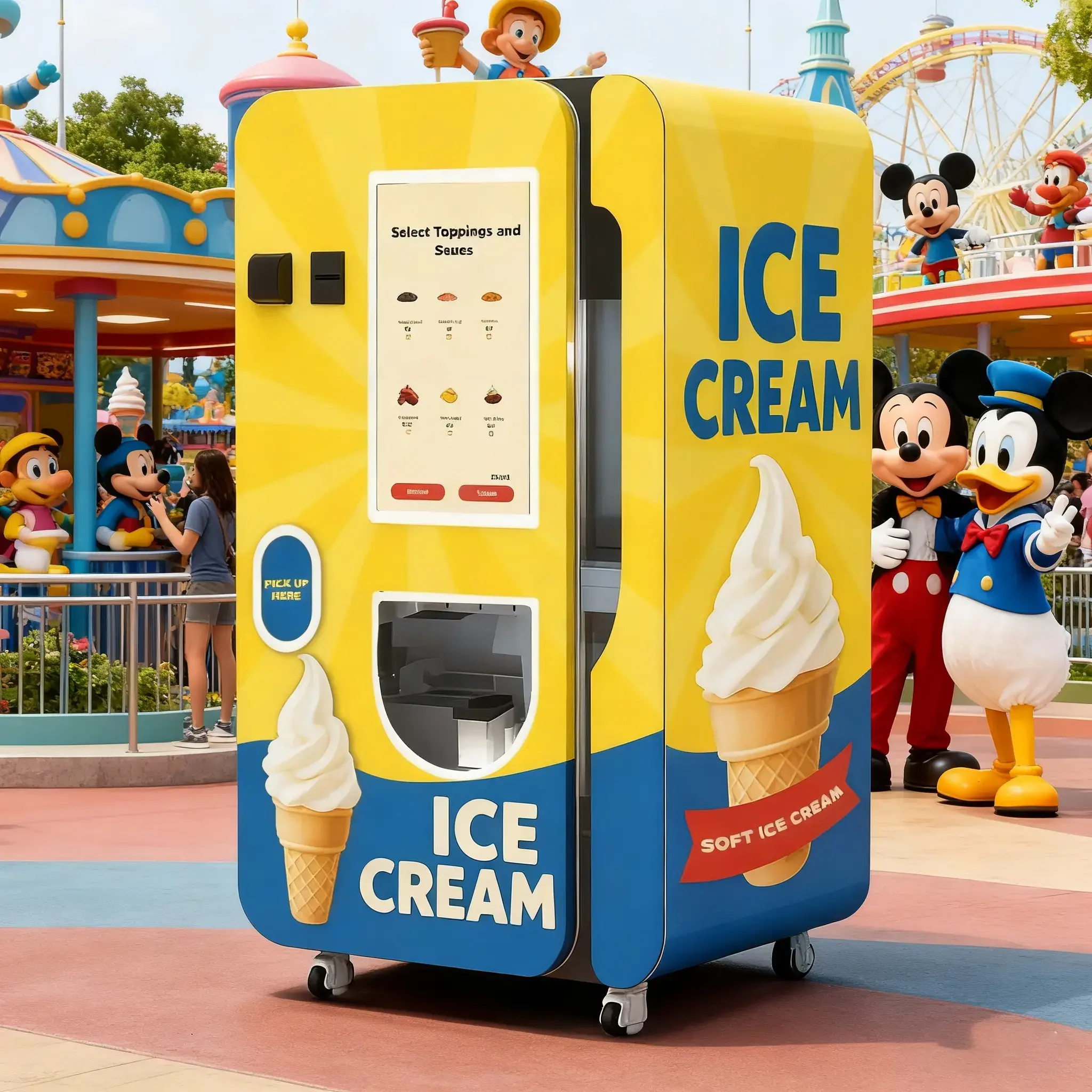 Full Automatic Ice Cream Vending Machine for Commercial Use