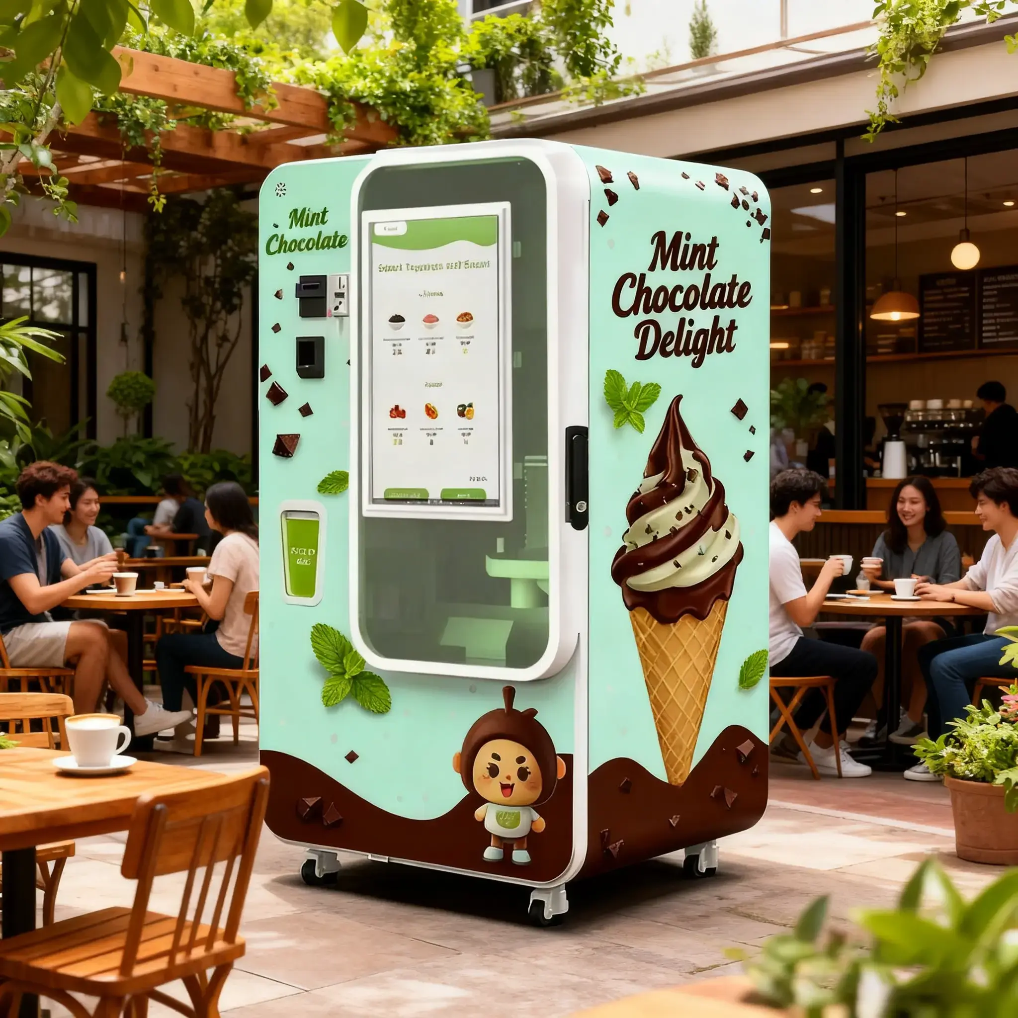 Smart Ice Cream Vending Machine with Remote Management - Commercial Grade for Malls & Scenic Spots