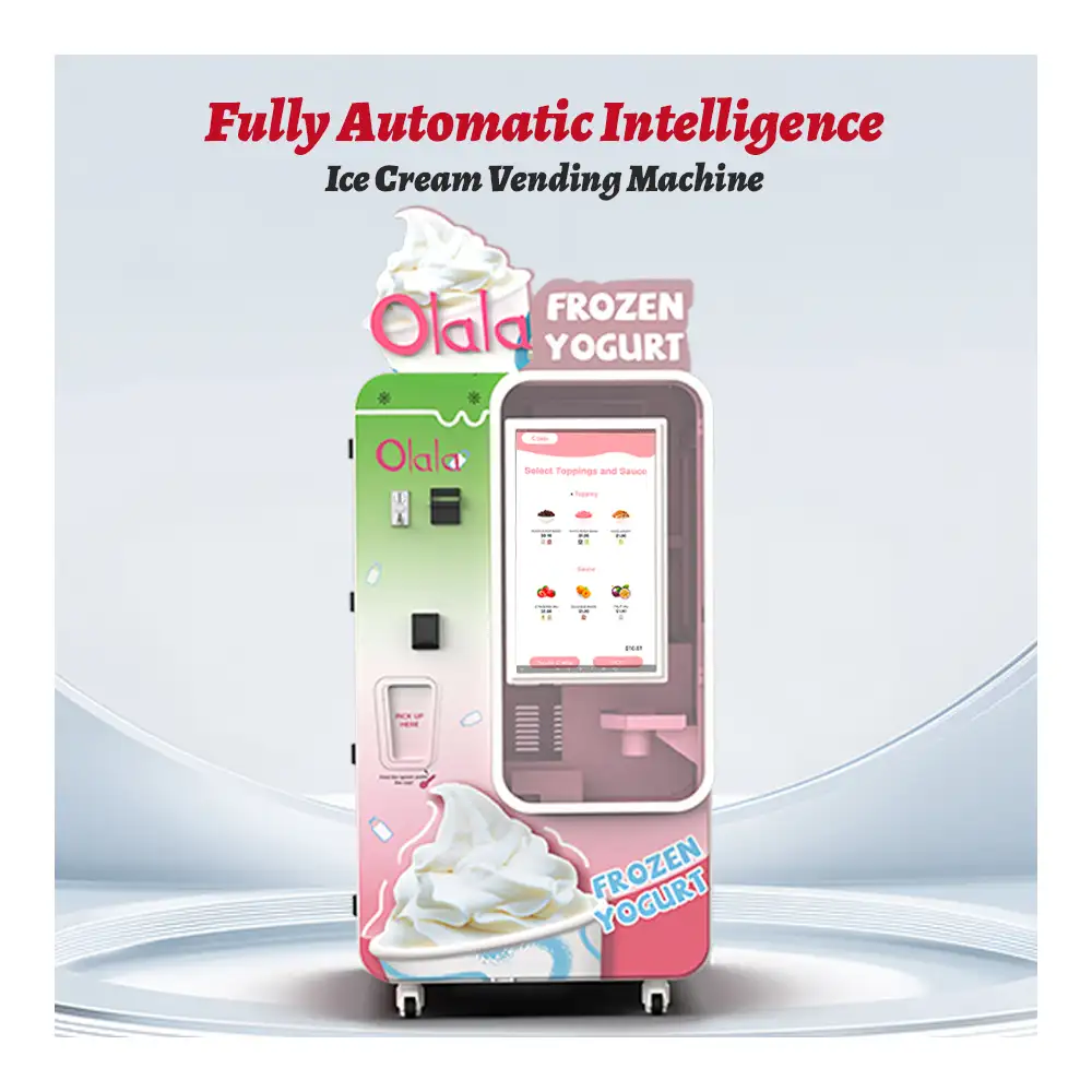 Olala High Efficiency Commercial Soft Serve Ice Cream Vending Machines Supplier